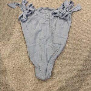 Free People Light Blue Bodysuit